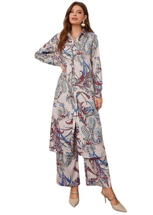 Co-ord Set for Women Printed Kurta