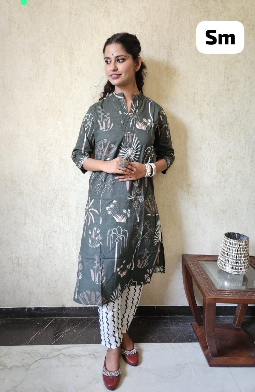 Pure Cotton Summer Kurta Palazzo Set