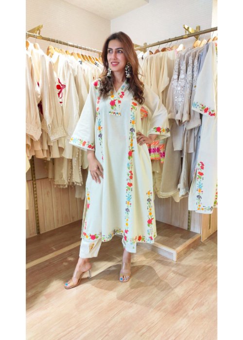 Cotton Flex Kurti with Pant Set