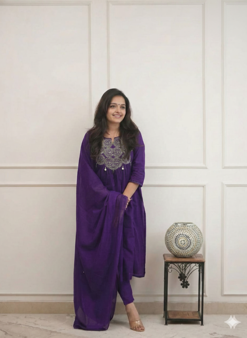 Cotton Office Wear Kurti Pant Set