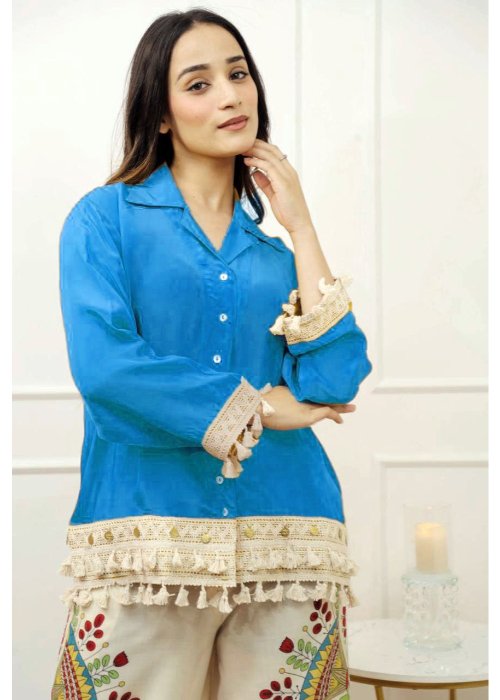 Coord Set with Lace Work