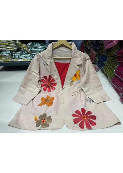 Flex Embroidered Blazer Three-Piece Set