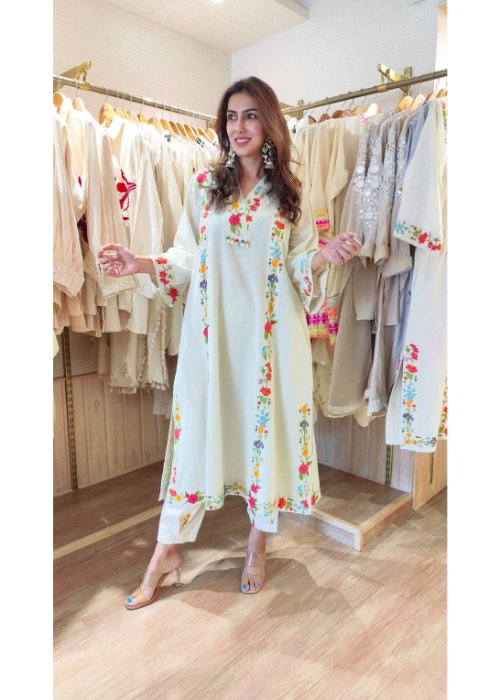 Cotton Flex Kurti with Pant Set