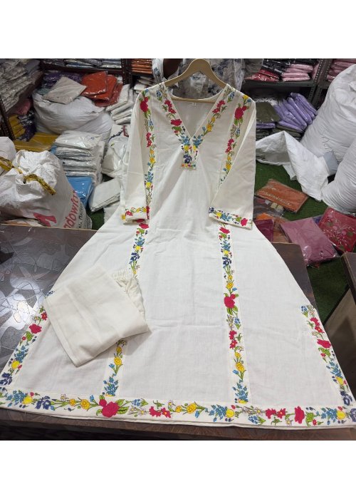 Cotton Flex Kurti with Pant Set