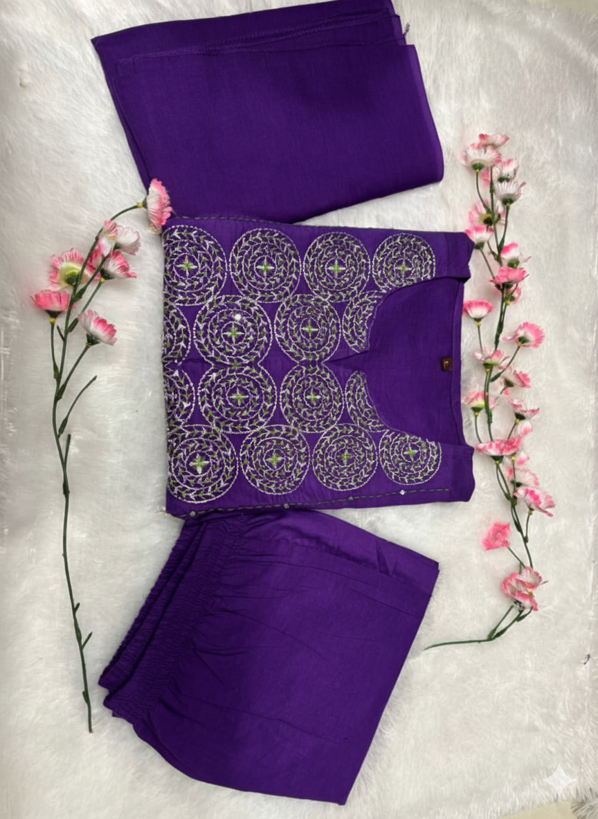 Cotton Office Wear Kurti Pant Set